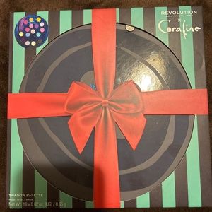 Coraline x Revolution button shadow palette